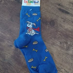 Tic-tac-toe youth dog socks